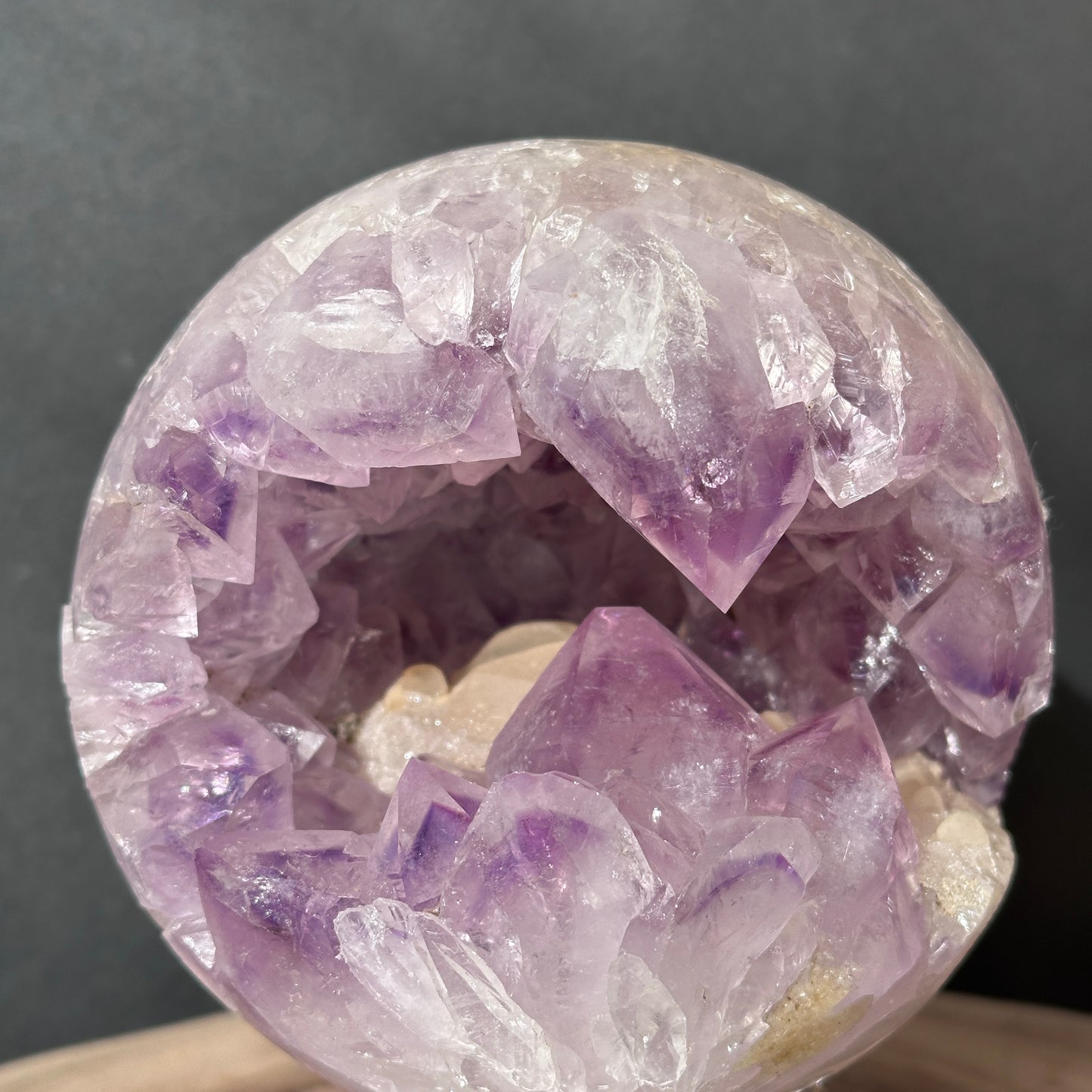 Brazilian Amethyst Open Mouth Crystal | Large Teeth & Wide Opening