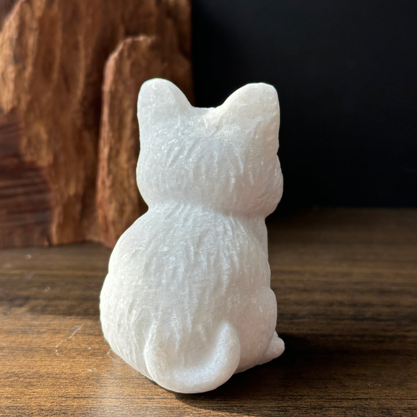 Natural White Jade Dog Carving