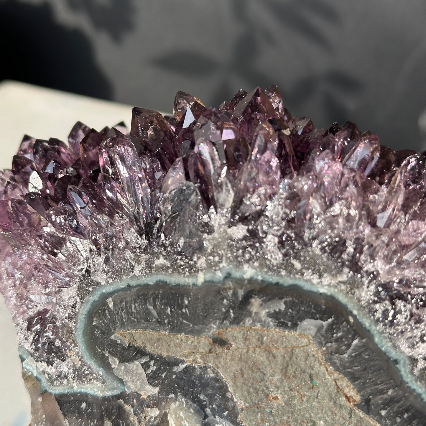Brazilian Amethyst Crystal Cluster Natural Stone Decor Object