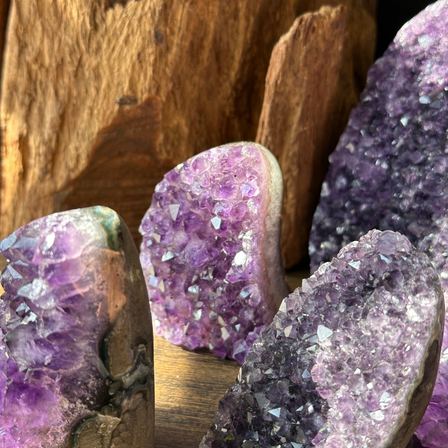 Brazilian Amethyst Crystal Cluster Natural Display Stone Random Selection by Weight