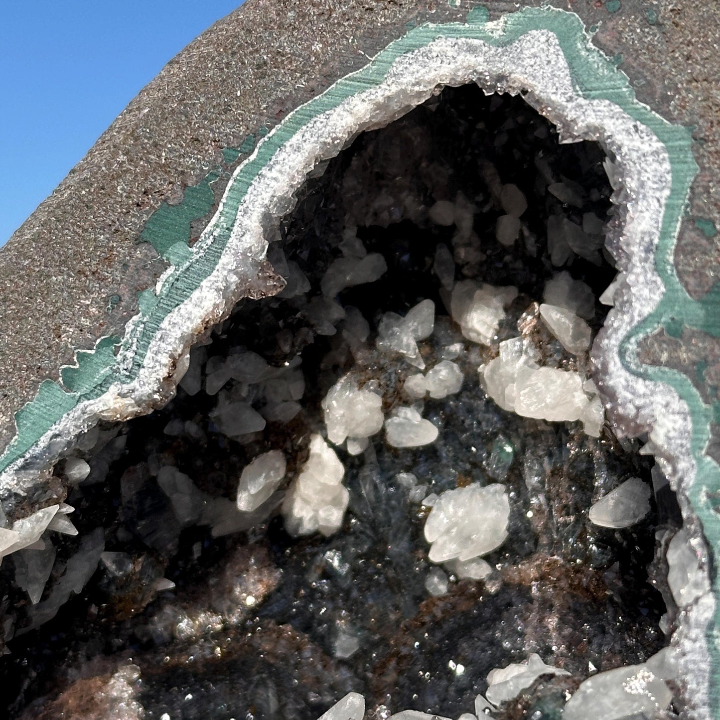Brazilian Lodolite Quartz Geode Cave, Scenic Garden Quartz Crystal, Natural Druzy Display Pick Exact A-B