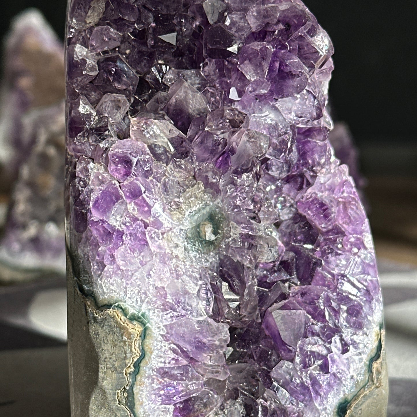 Collector Grade Uruguayan Amethyst Crystal Town – Rare Amethyst Flower Formation