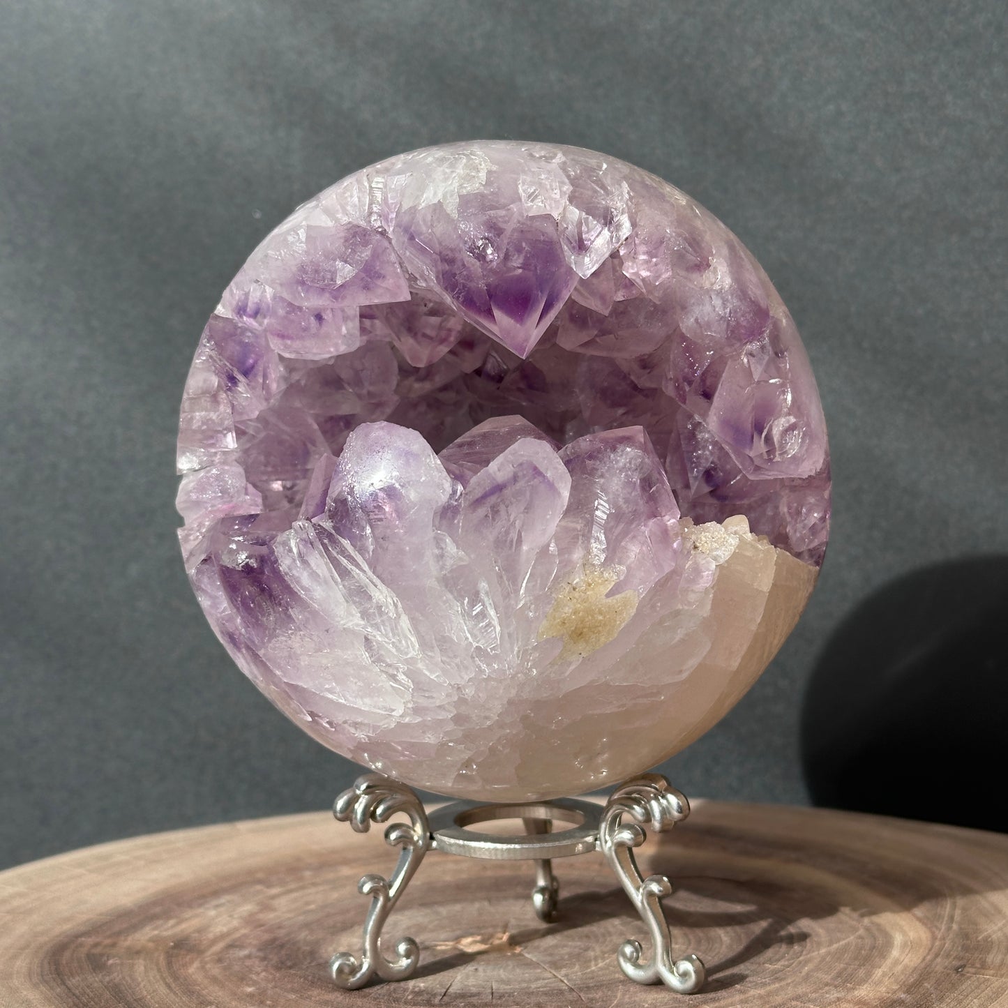Brazilian Amethyst Open Mouth Crystal | Large Teeth & Wide Opening