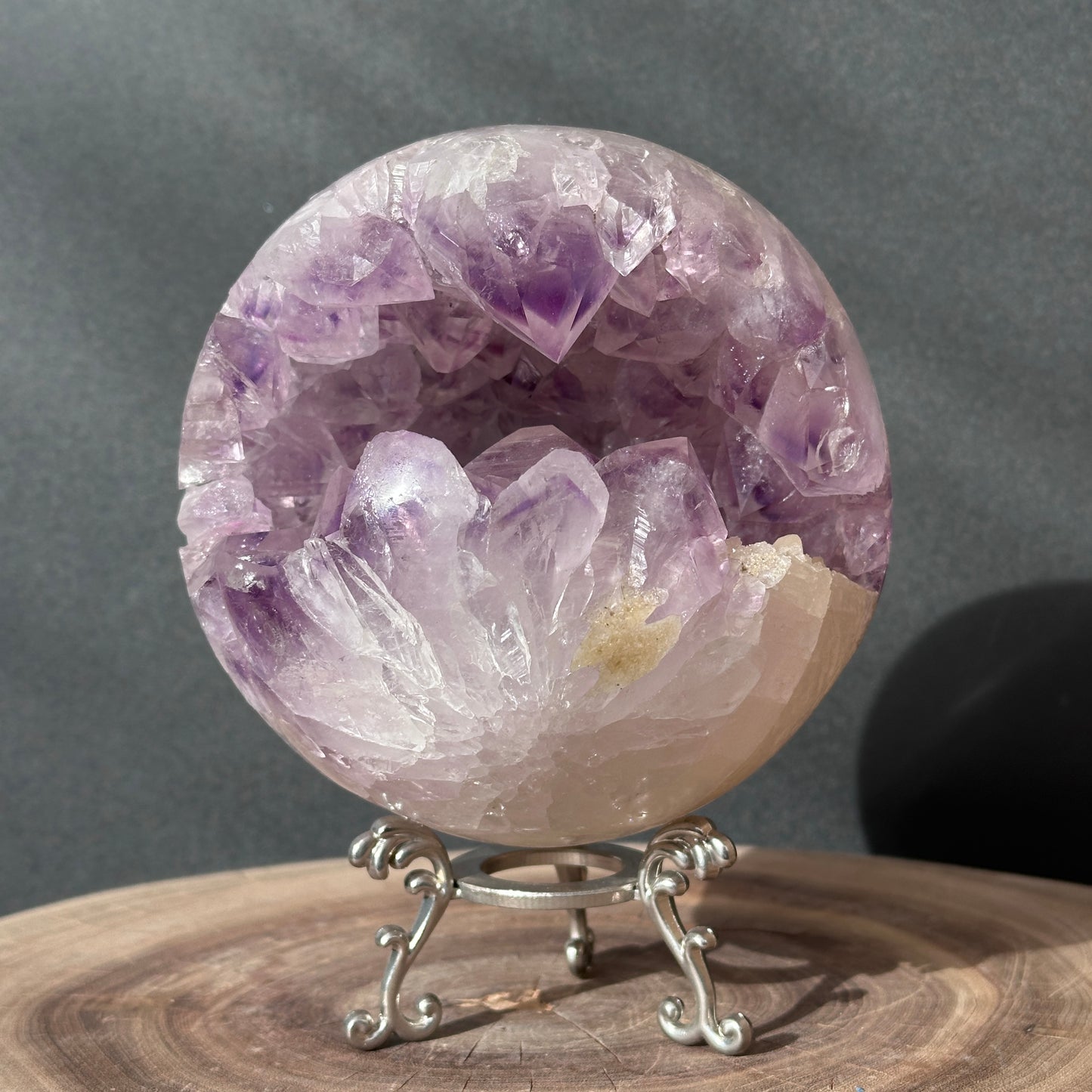 Brazilian Amethyst Open Mouth Crystal | Large Teeth & Wide Opening