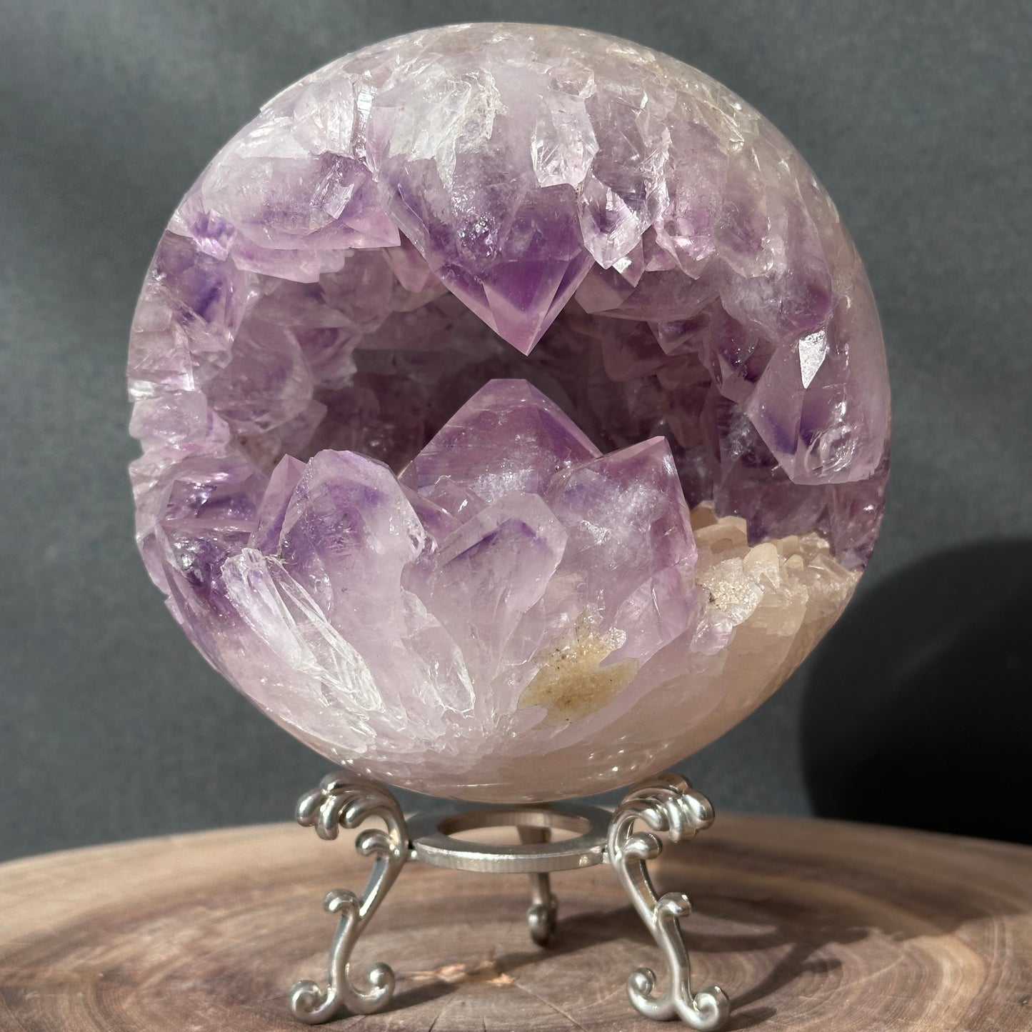 Brazilian Amethyst Open Mouth Crystal | Large Teeth & Wide Opening