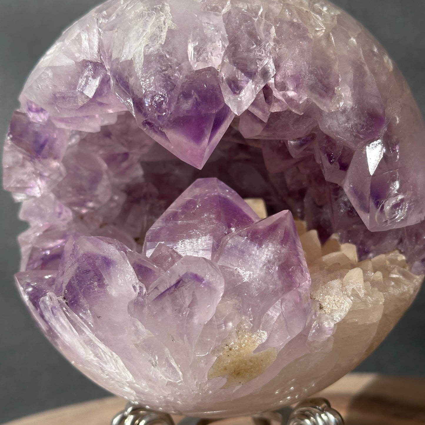 Brazilian Amethyst Open Mouth Crystal | Large Teeth & Wide Opening