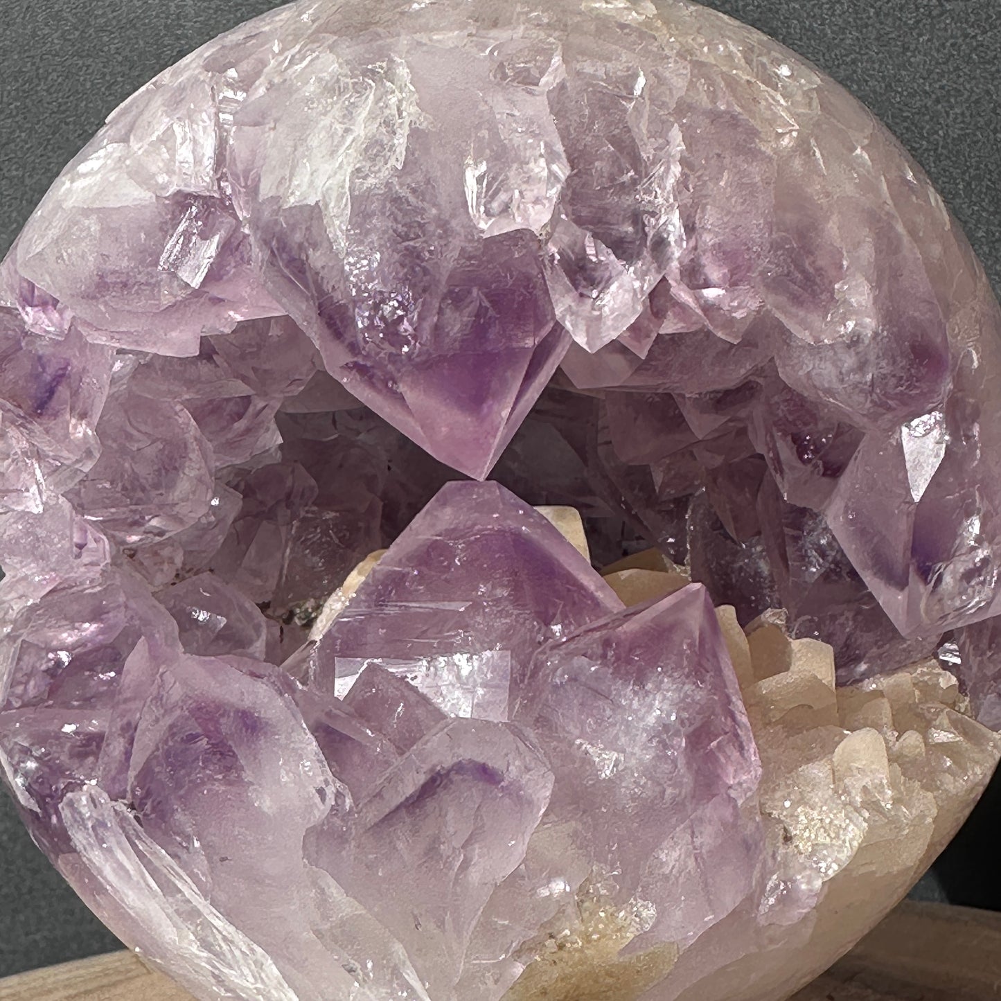 Brazilian Amethyst Open Mouth Crystal | Large Teeth & Wide Opening