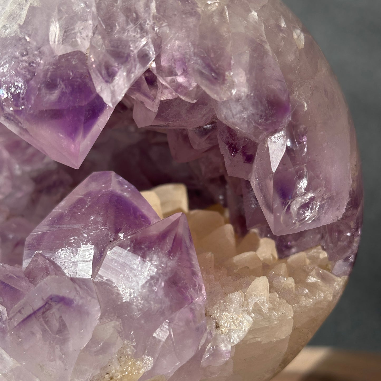 Brazilian Amethyst Open Mouth Crystal | Large Teeth & Wide Opening