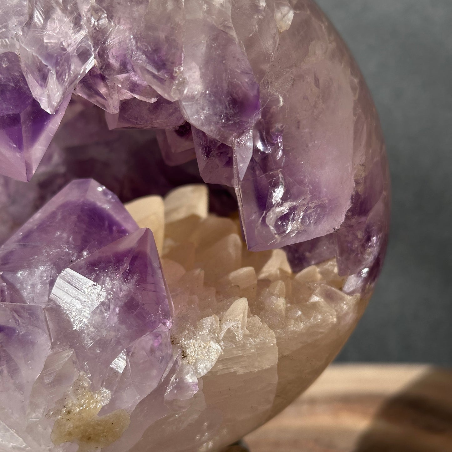 Brazilian Amethyst Open Mouth Crystal | Large Teeth & Wide Opening