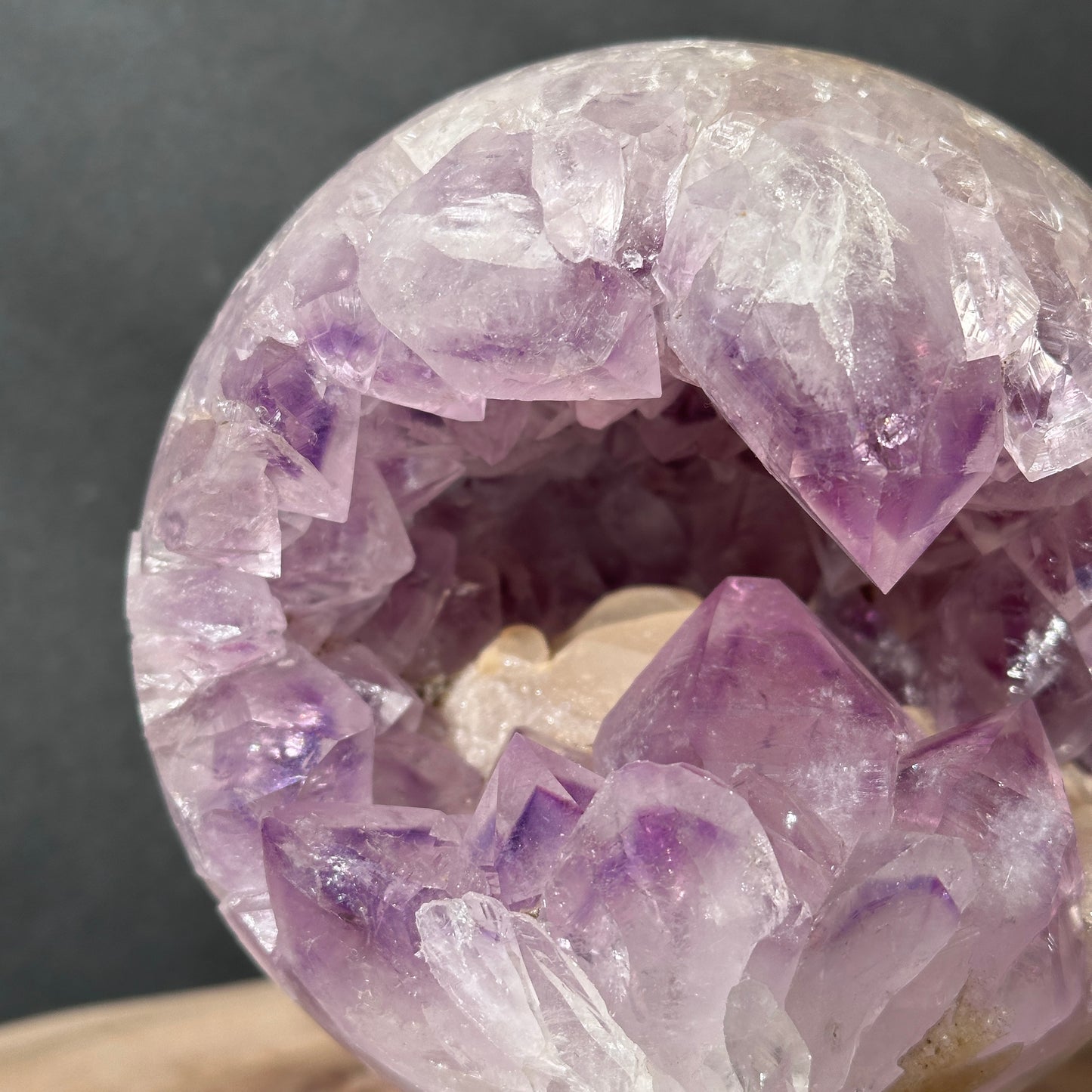 Brazilian Amethyst Open Mouth Crystal | Large Teeth & Wide Opening
