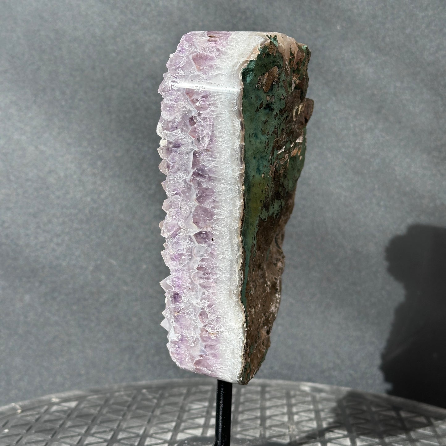 Collector Grade Brazilian Amethyst – Calcite Coexistence with Soft Sugar Texture