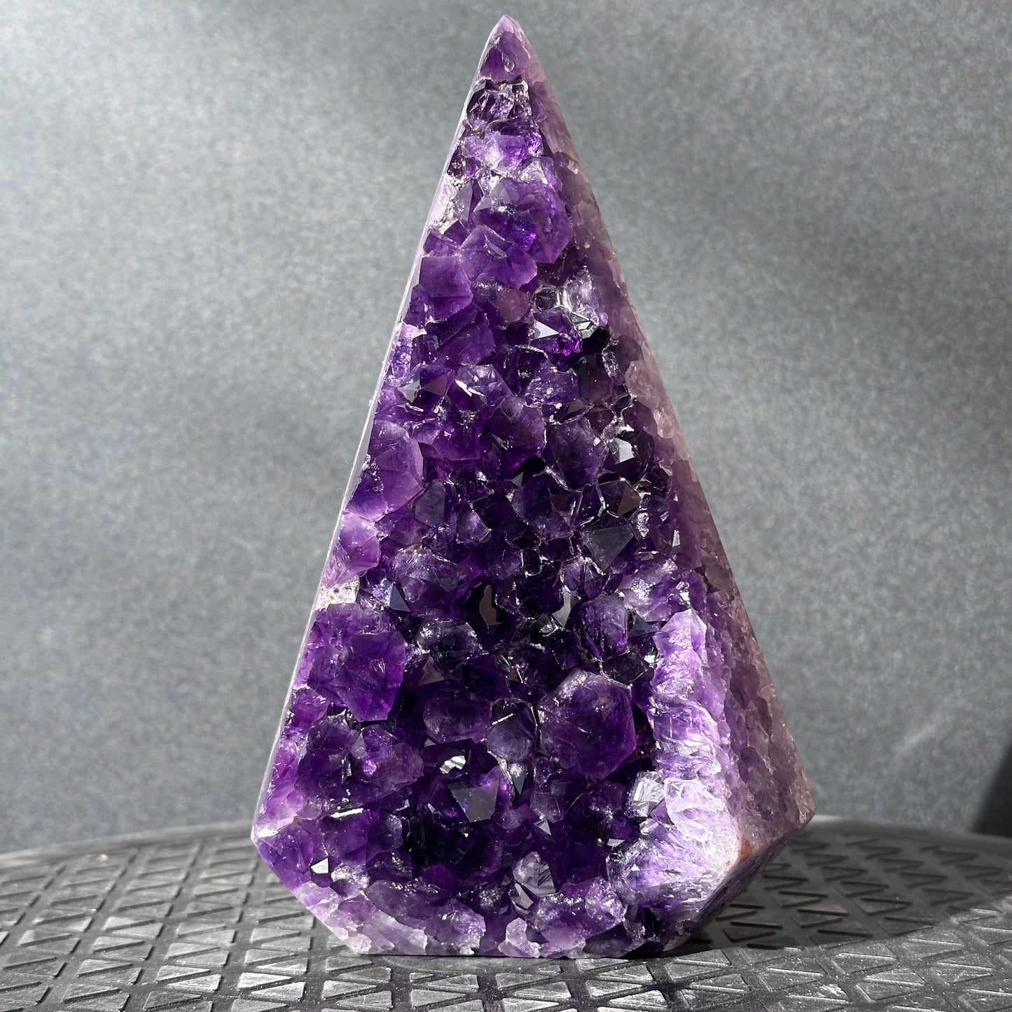 Collector Grade Brazilian Imperial Amethyst Crystal Point – Deep Purple