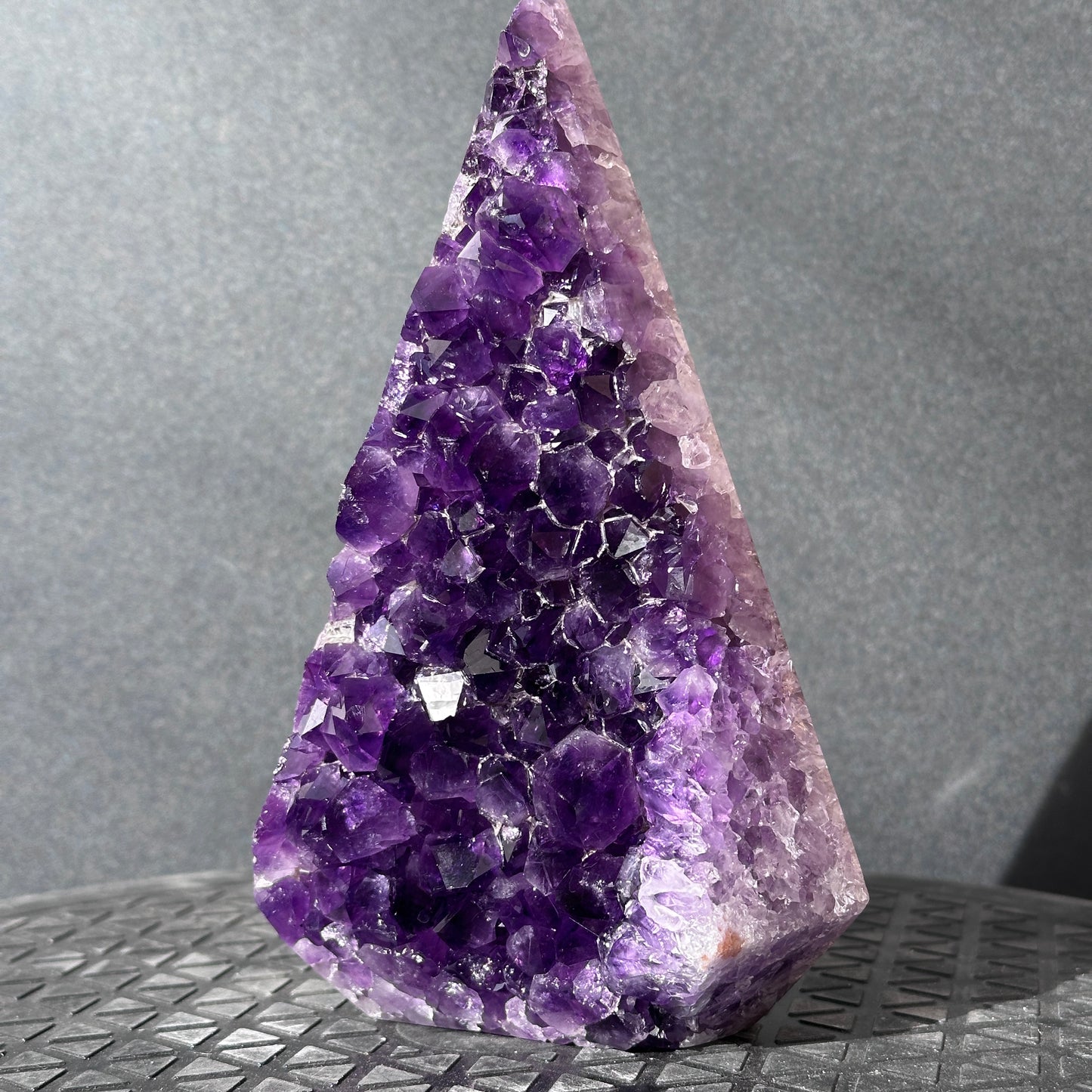 Collector Grade Brazilian Imperial Amethyst Crystal Point – Deep Purple