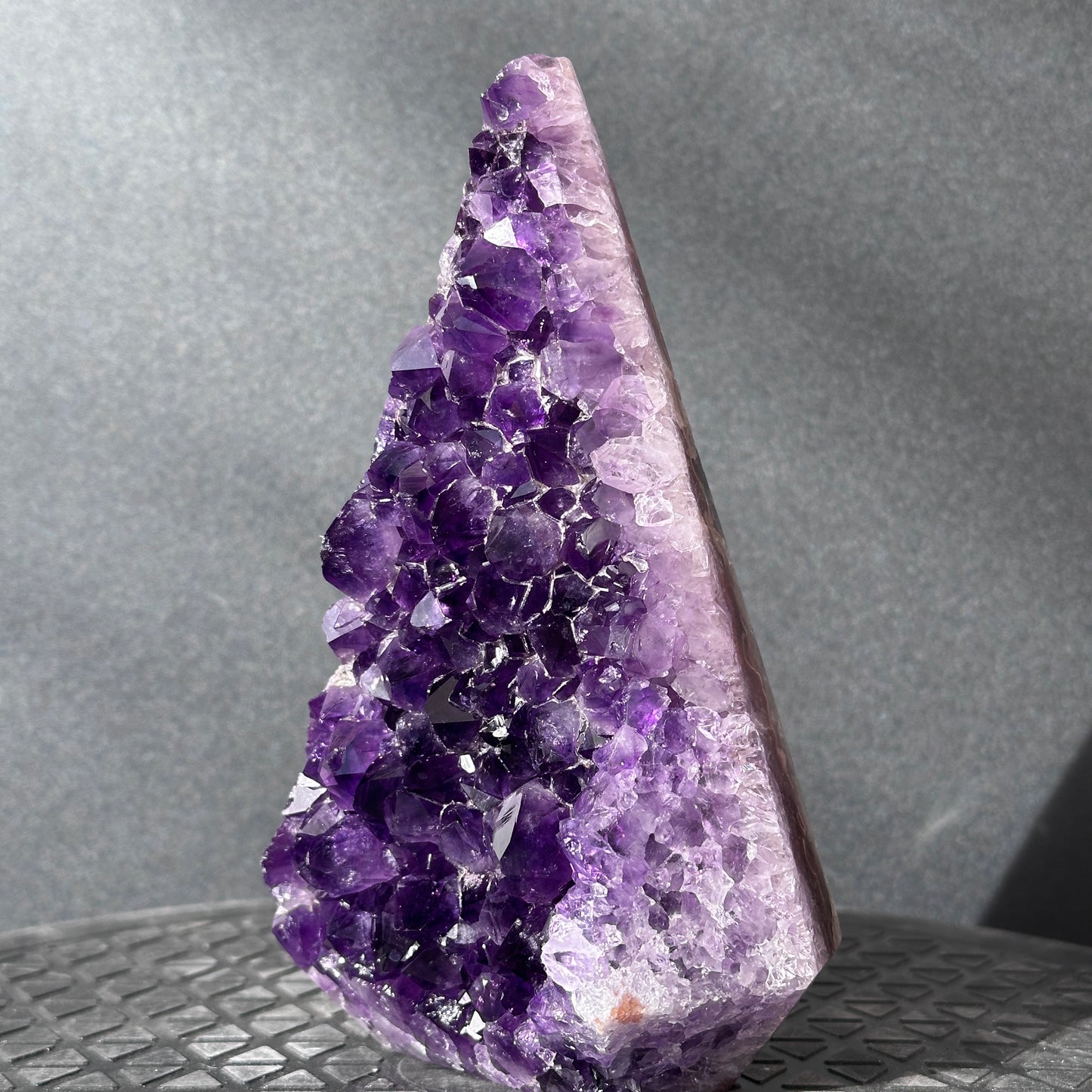 Collector Grade Brazilian Imperial Amethyst Crystal Point – Deep Purple