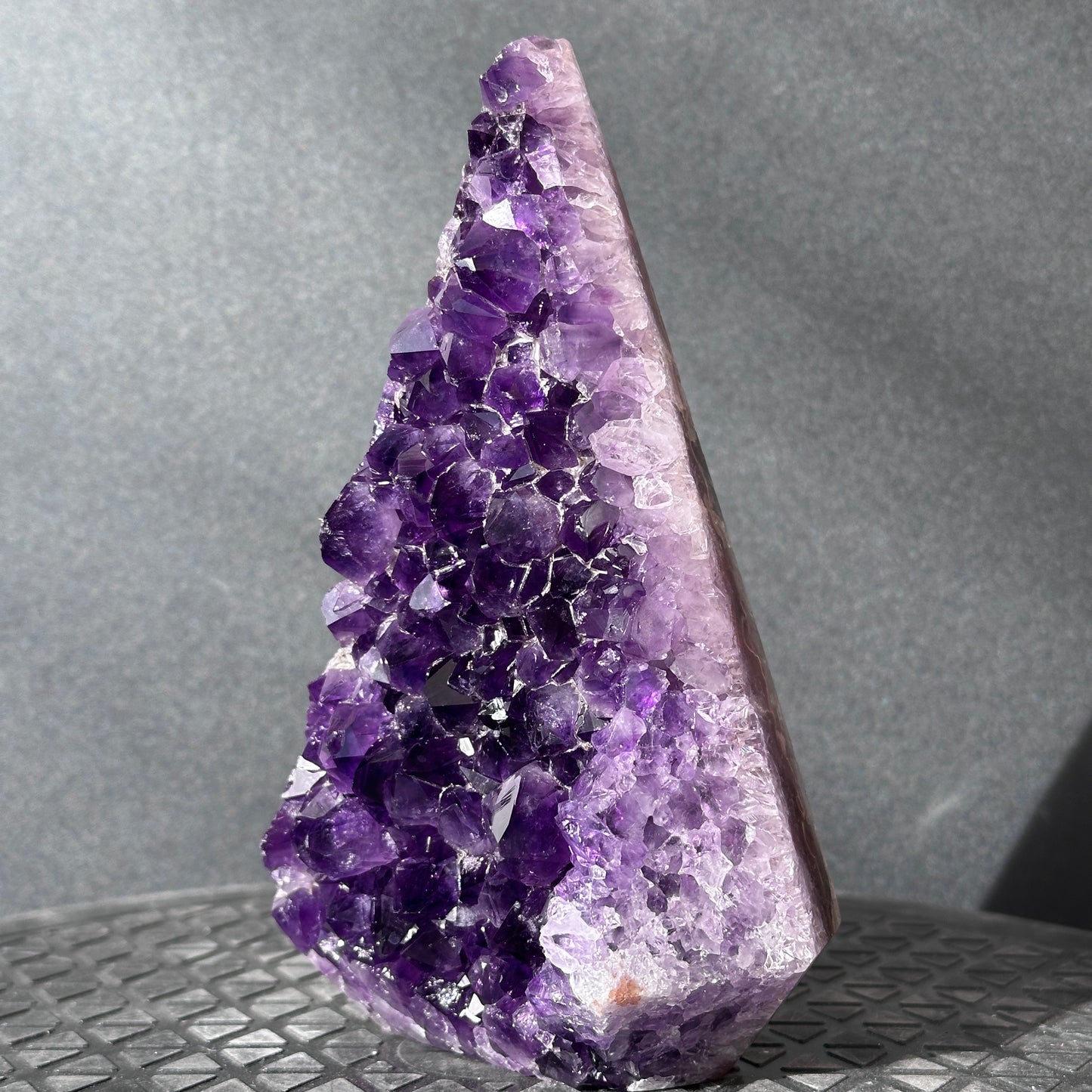 Collector Grade Brazilian Imperial Amethyst Crystal Point – Deep Purple