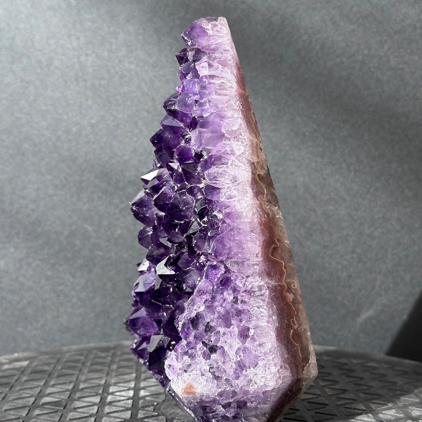 Collector Grade Brazilian Imperial Amethyst Crystal Point – Deep Purple