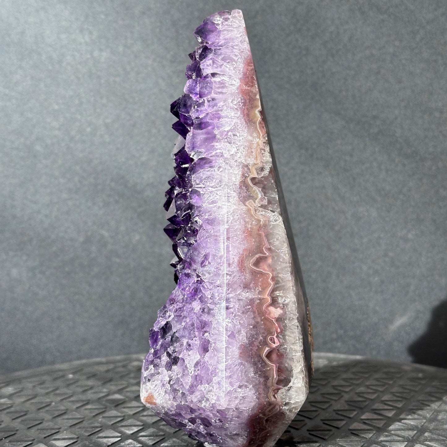 Collector Grade Brazilian Imperial Amethyst Crystal Point – Deep Purple