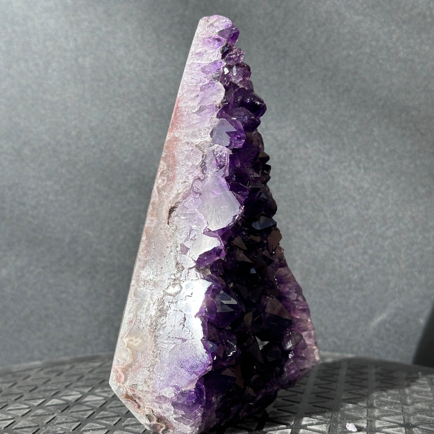 Collector Grade Brazilian Imperial Amethyst Crystal Point – Deep Purple