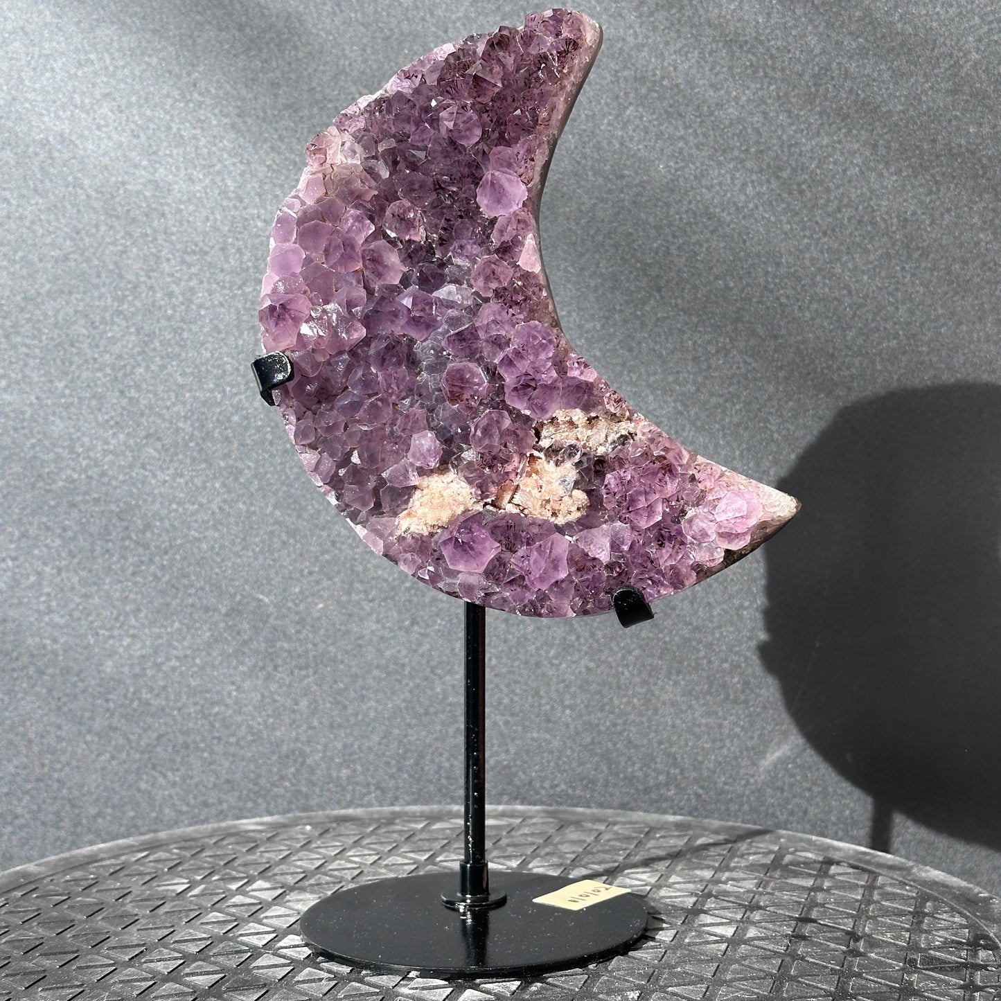 Collector Grade Brazilian Amethyst Moon – Titanium Quartz & Soft Sugar Formation