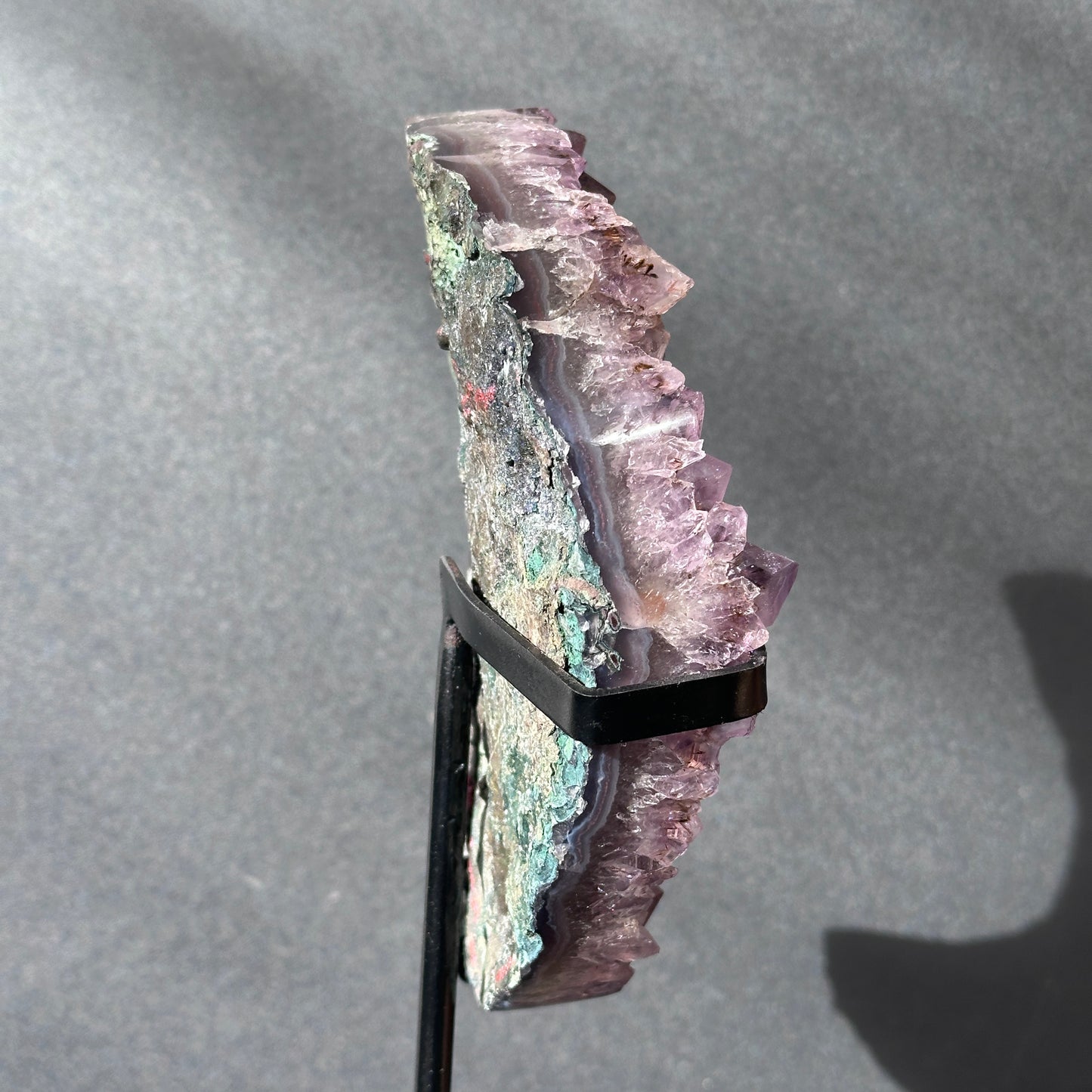 Collector Grade Brazilian Amethyst Moon – Titanium Quartz & Soft Sugar Formation