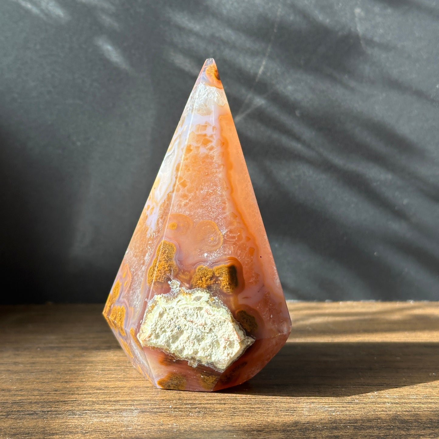 Brazilian Sugar Agate Geode Energy Tower