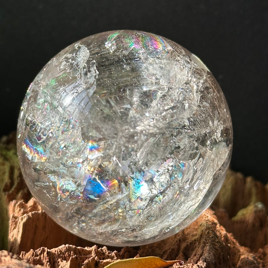 Pink Quartz Rainbow Sphere