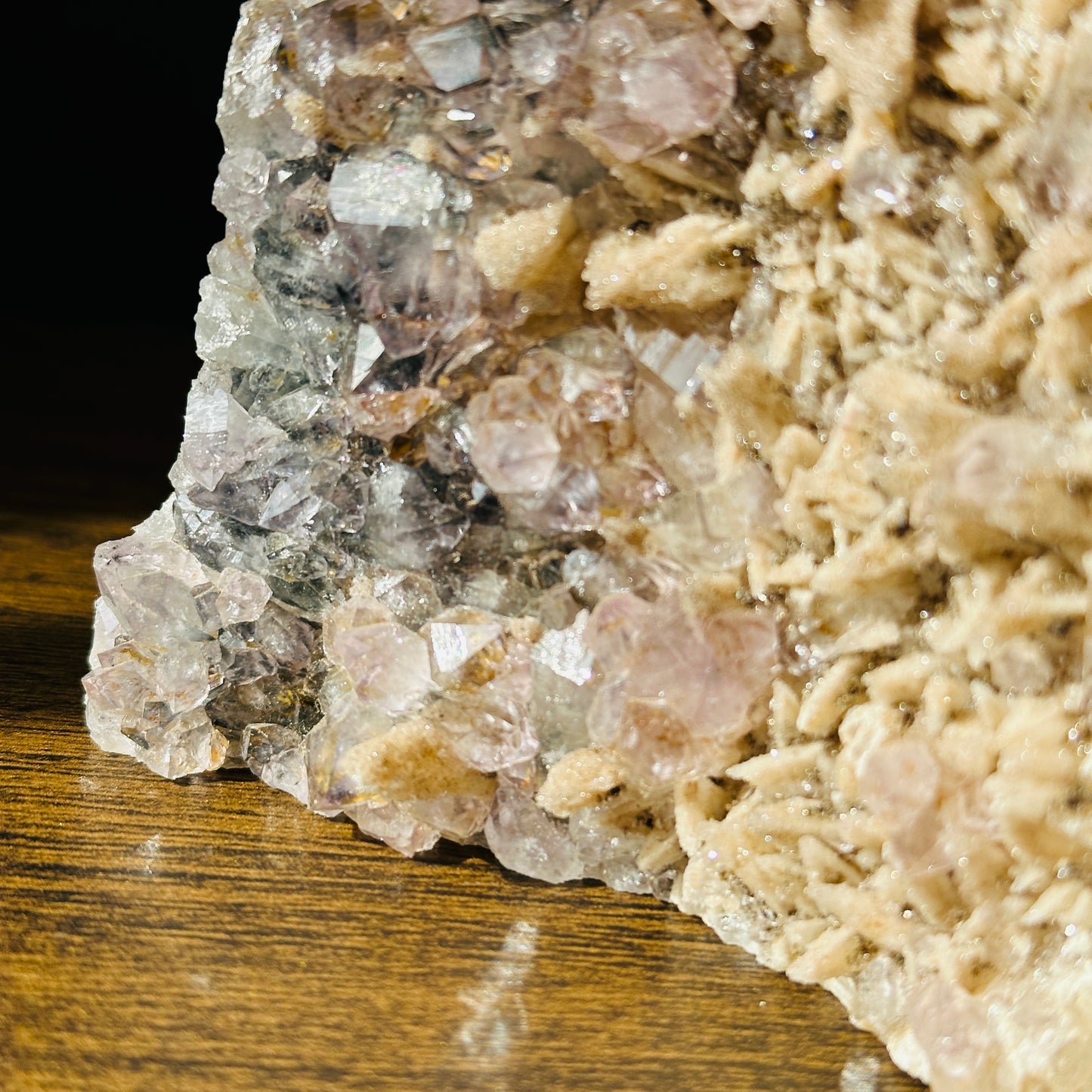 Brazilian Phantom Quartz with Amethyst & Calcite Coexistence