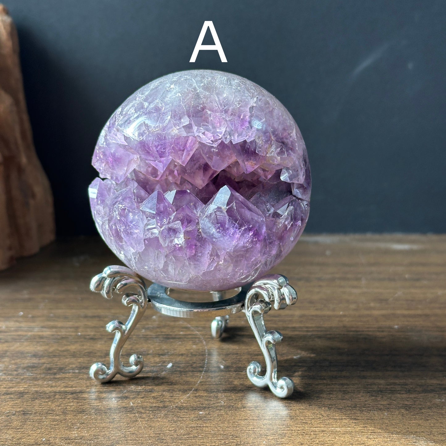 Natural Brazilian Amethyst Geode | Open Mouth Crystal Cluster for Home Decor