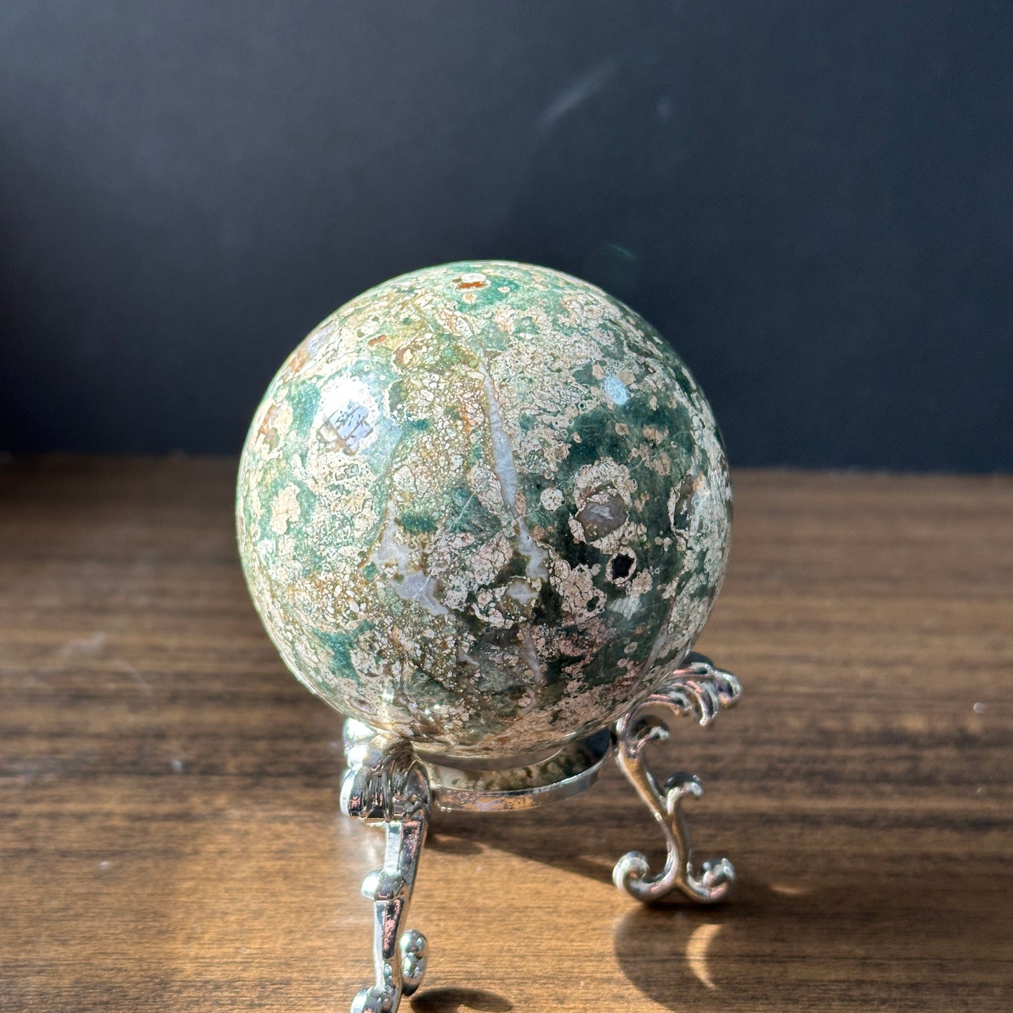 Cherry Blossom Agate Sphere
