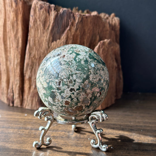 Cherry Blossom Agate Sphere