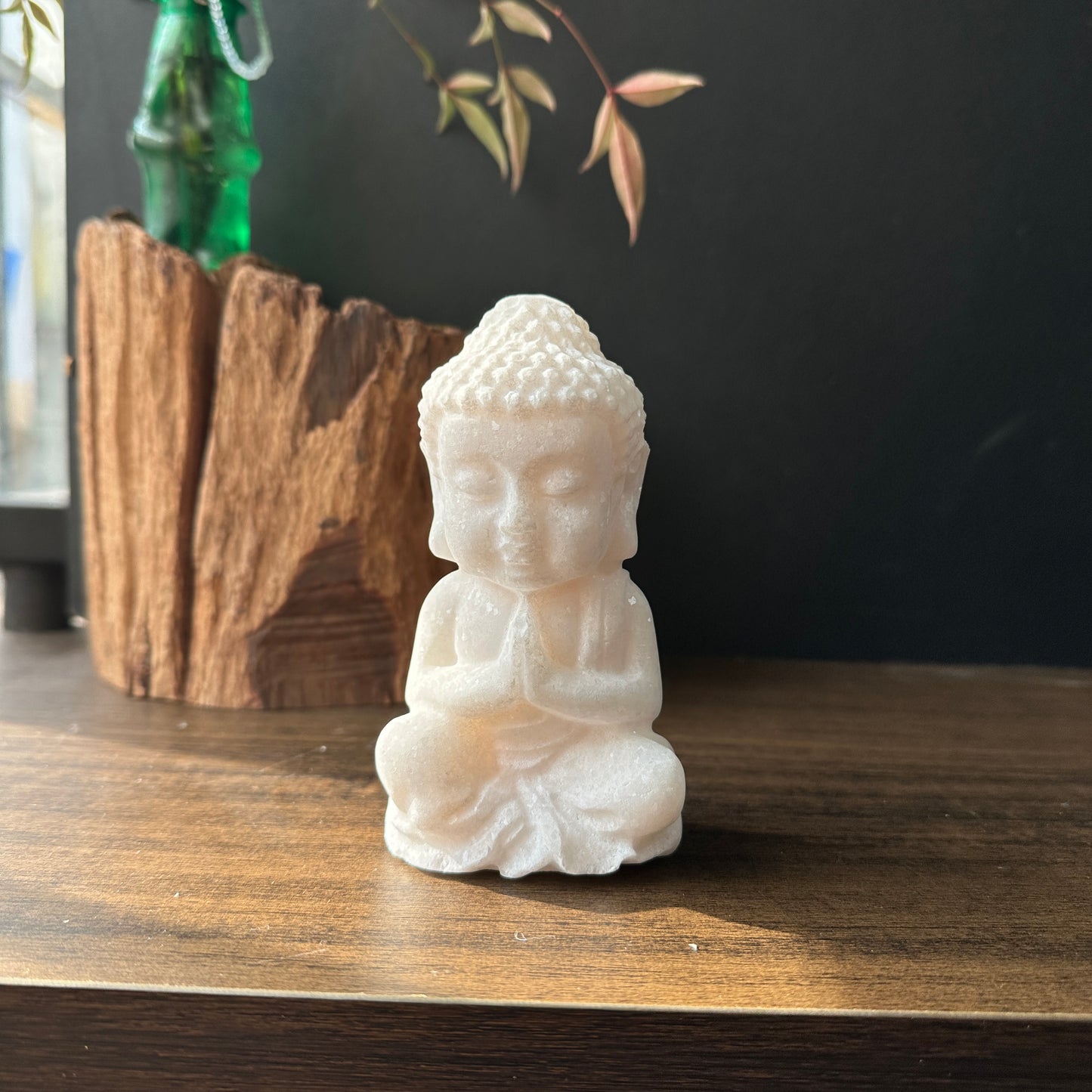 Natural Hetian White Jade Buddha Carving