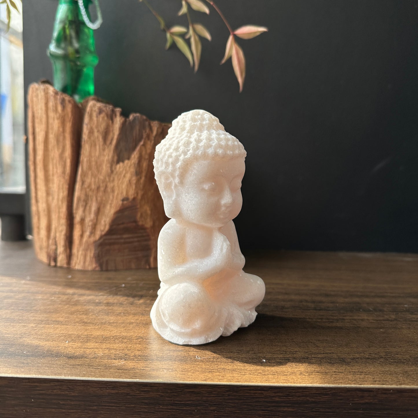 Natural Hetian White Jade Buddha Carving