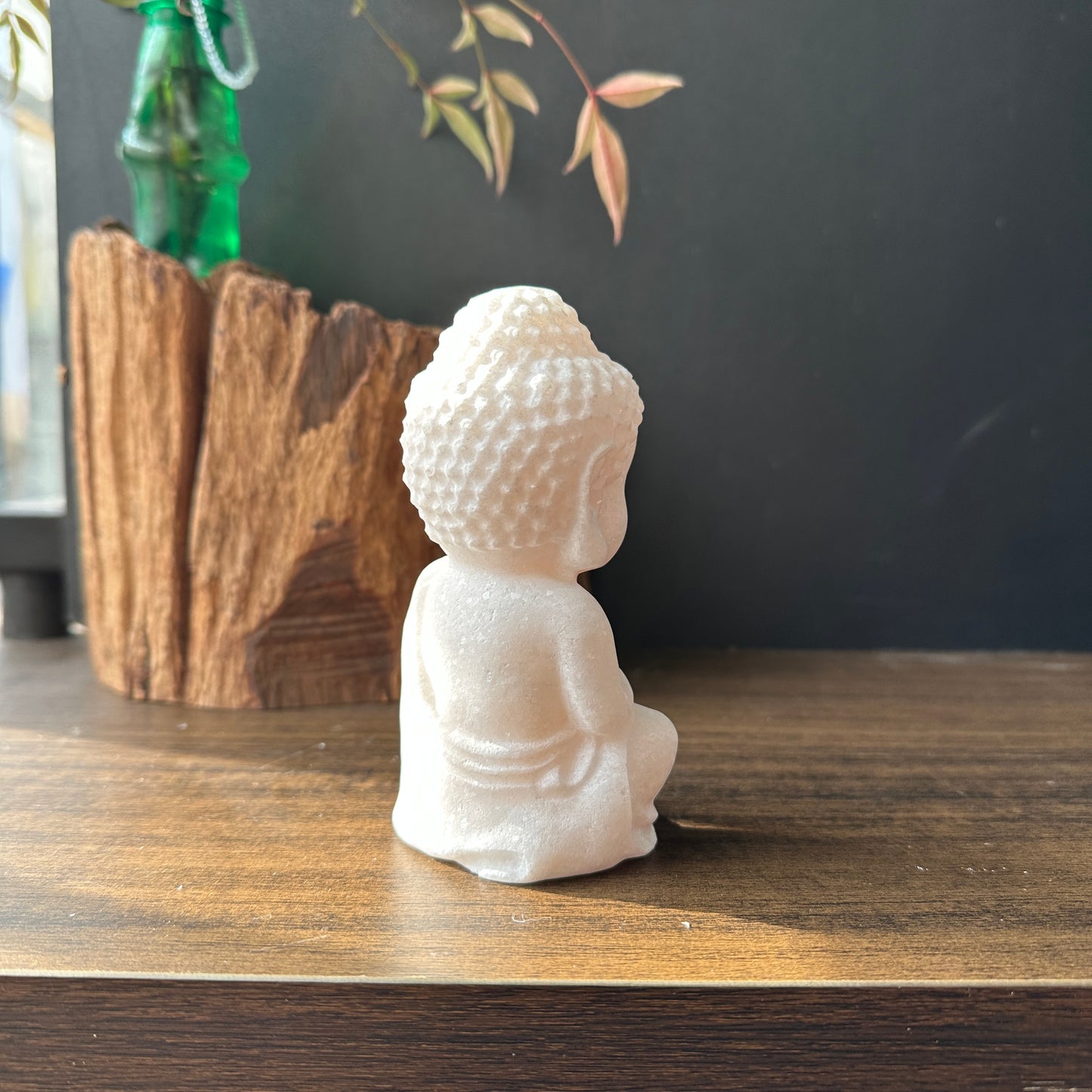 Natural Hetian White Jade Buddha Carving