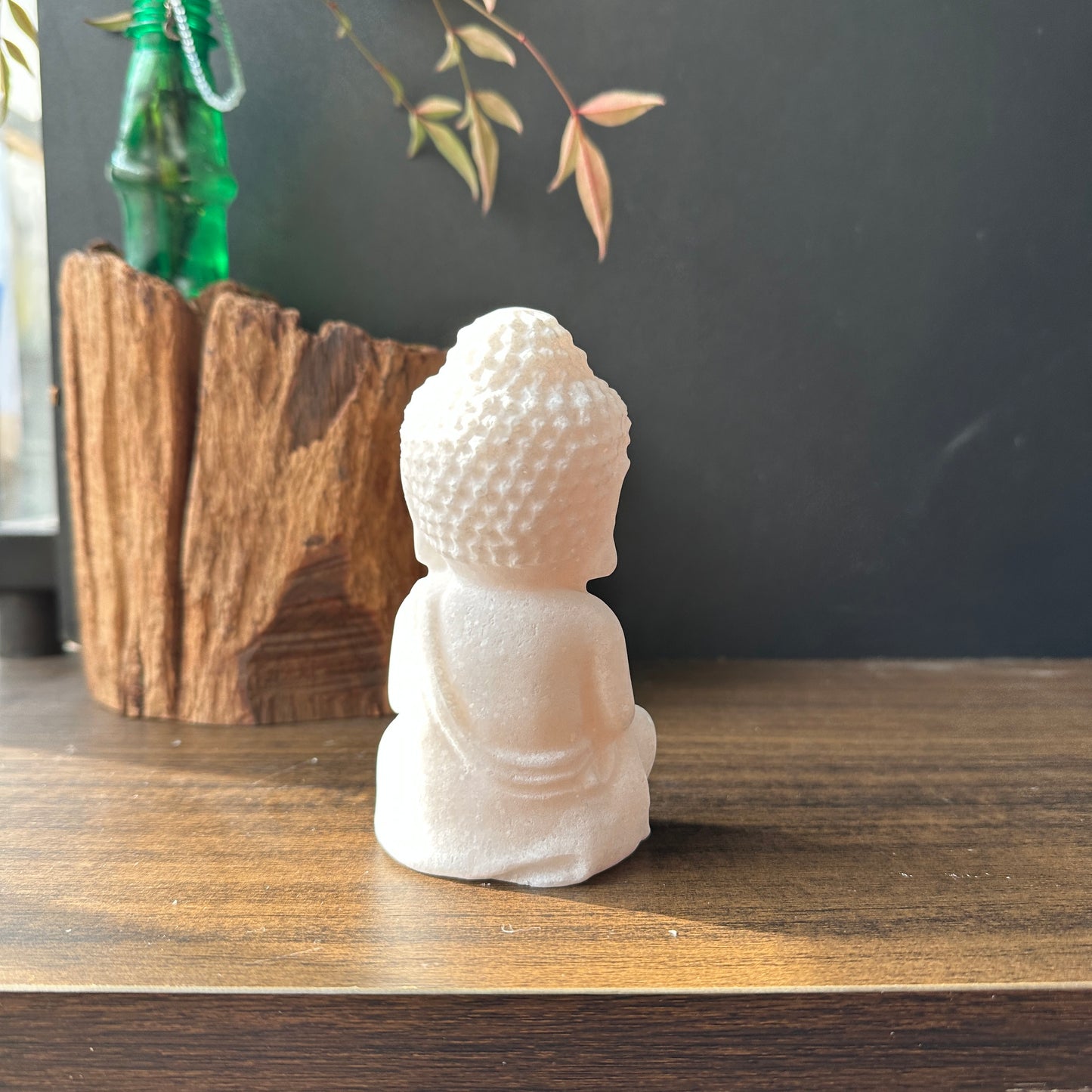 Natural Hetian White Jade Buddha Carving
