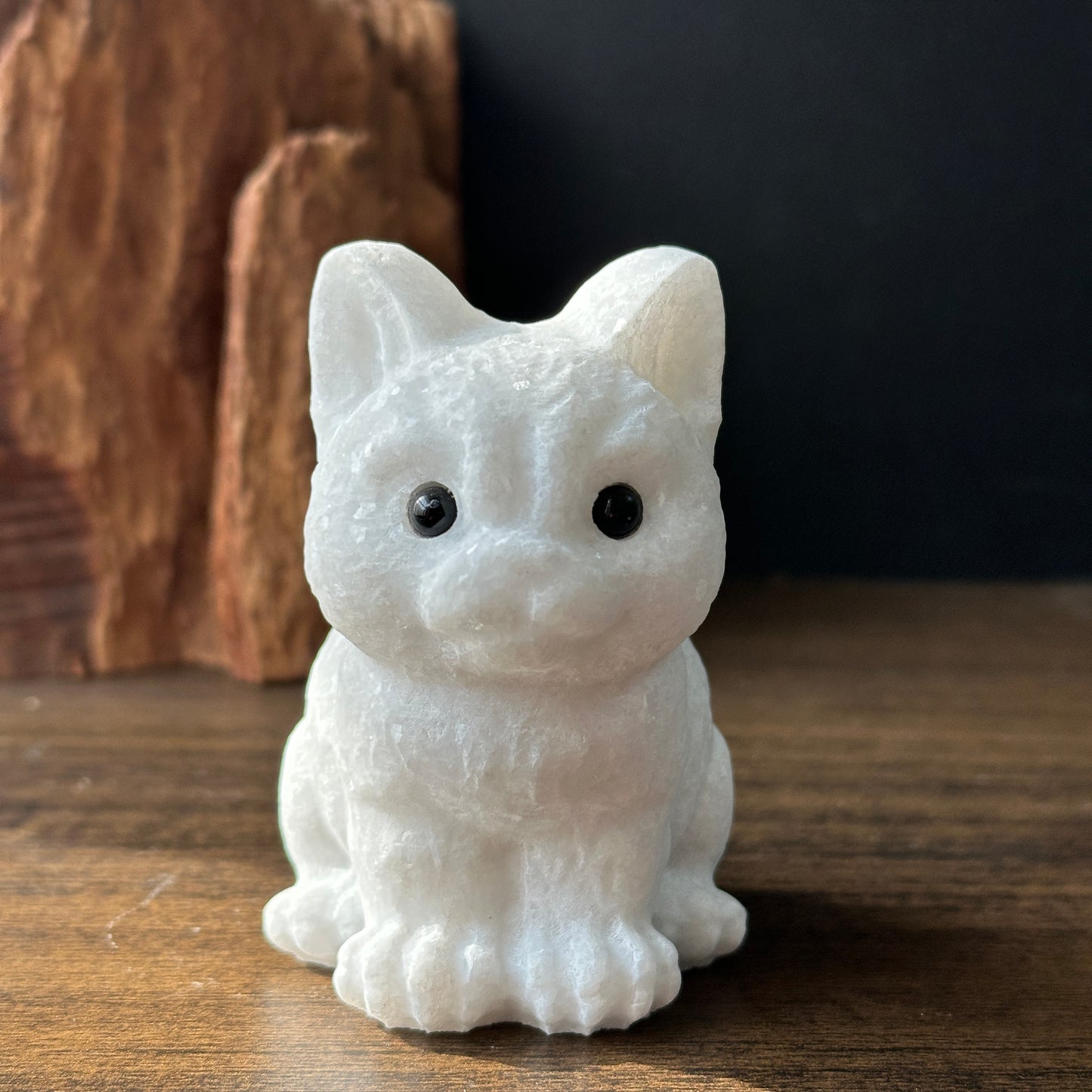 Natural  White Jade Dog Carving