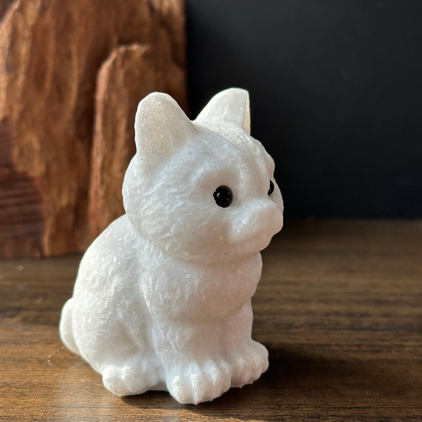 Natural  White Jade Dog Carving