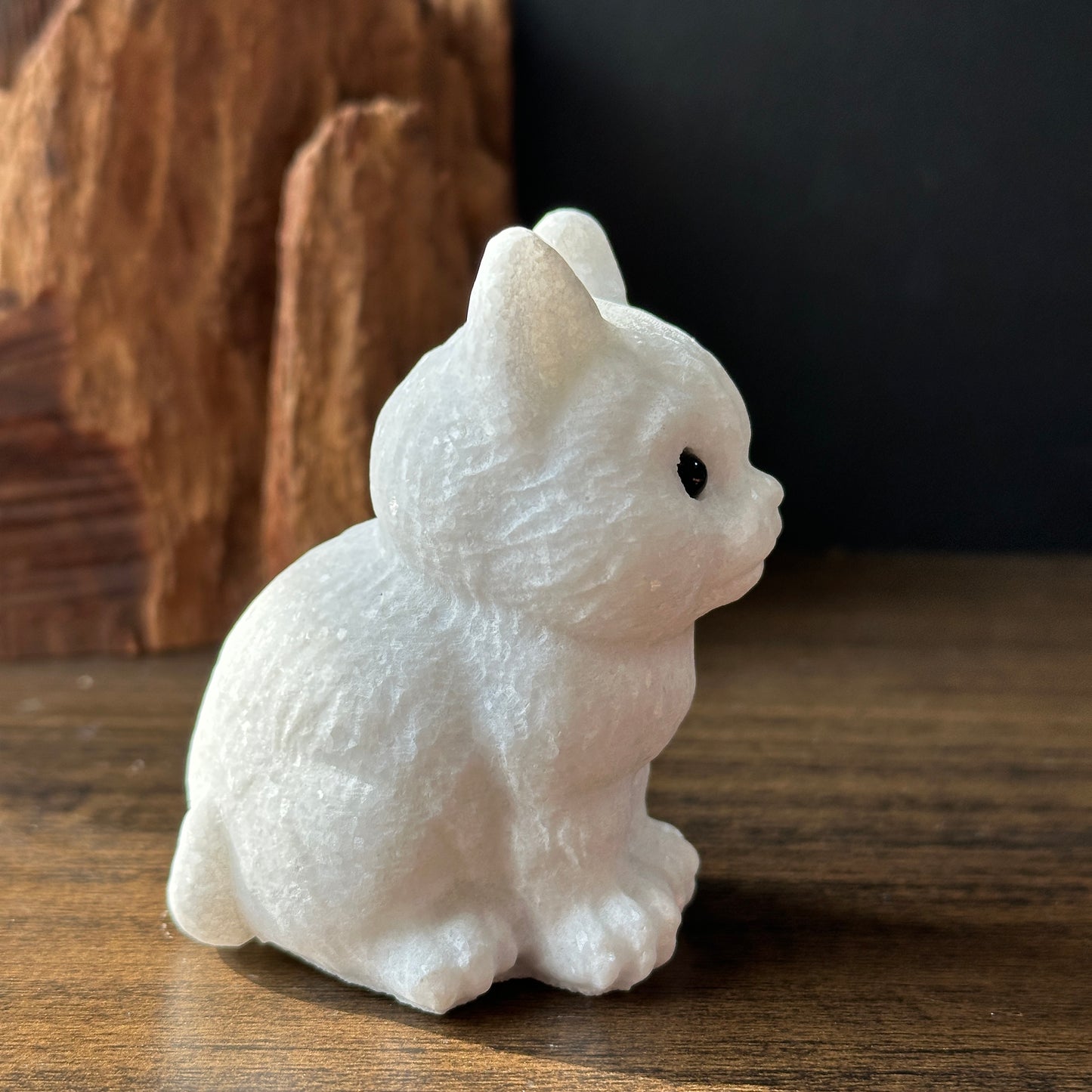 Natural  White Jade Dog Carving