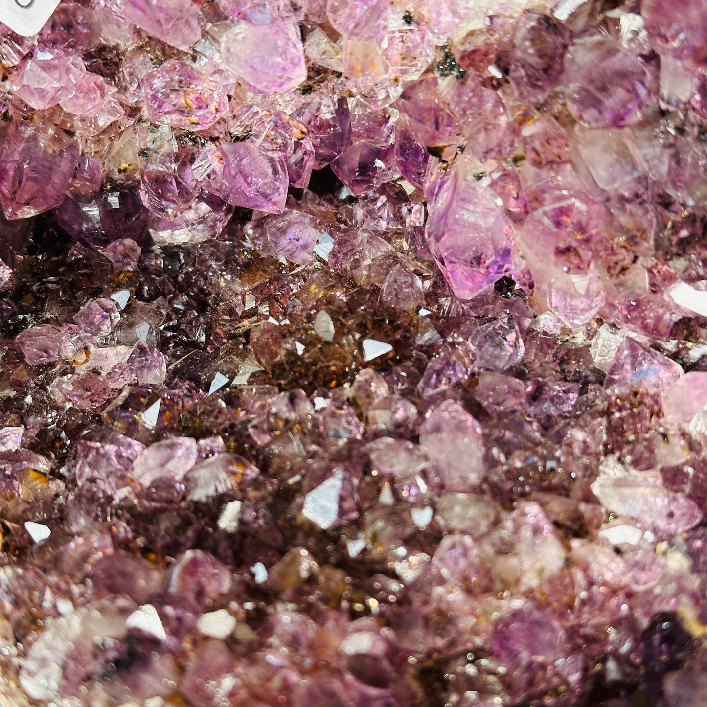 Uruguayan Amethyst Titanium Crystal Raw Stone Decor Object