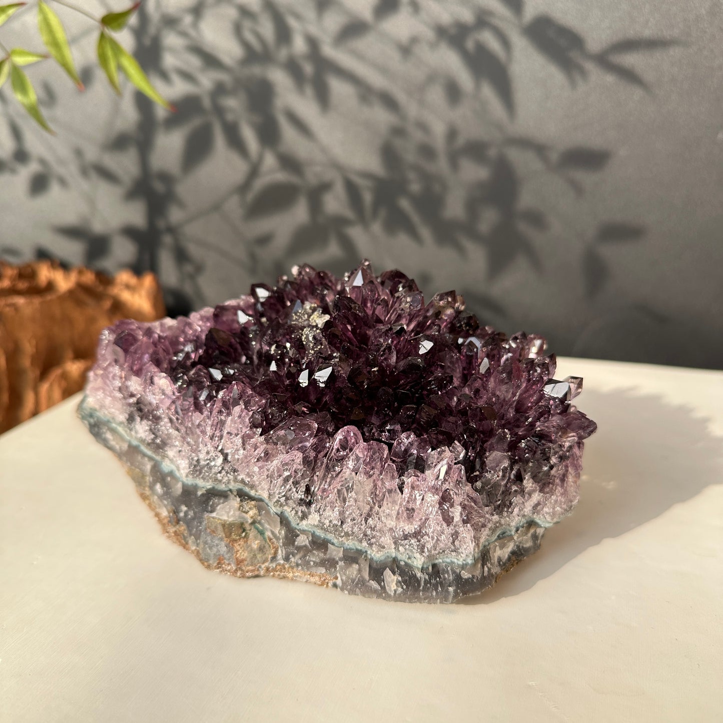 Brazilian Amethyst Crystal Cluster Natural Stone Decor Object