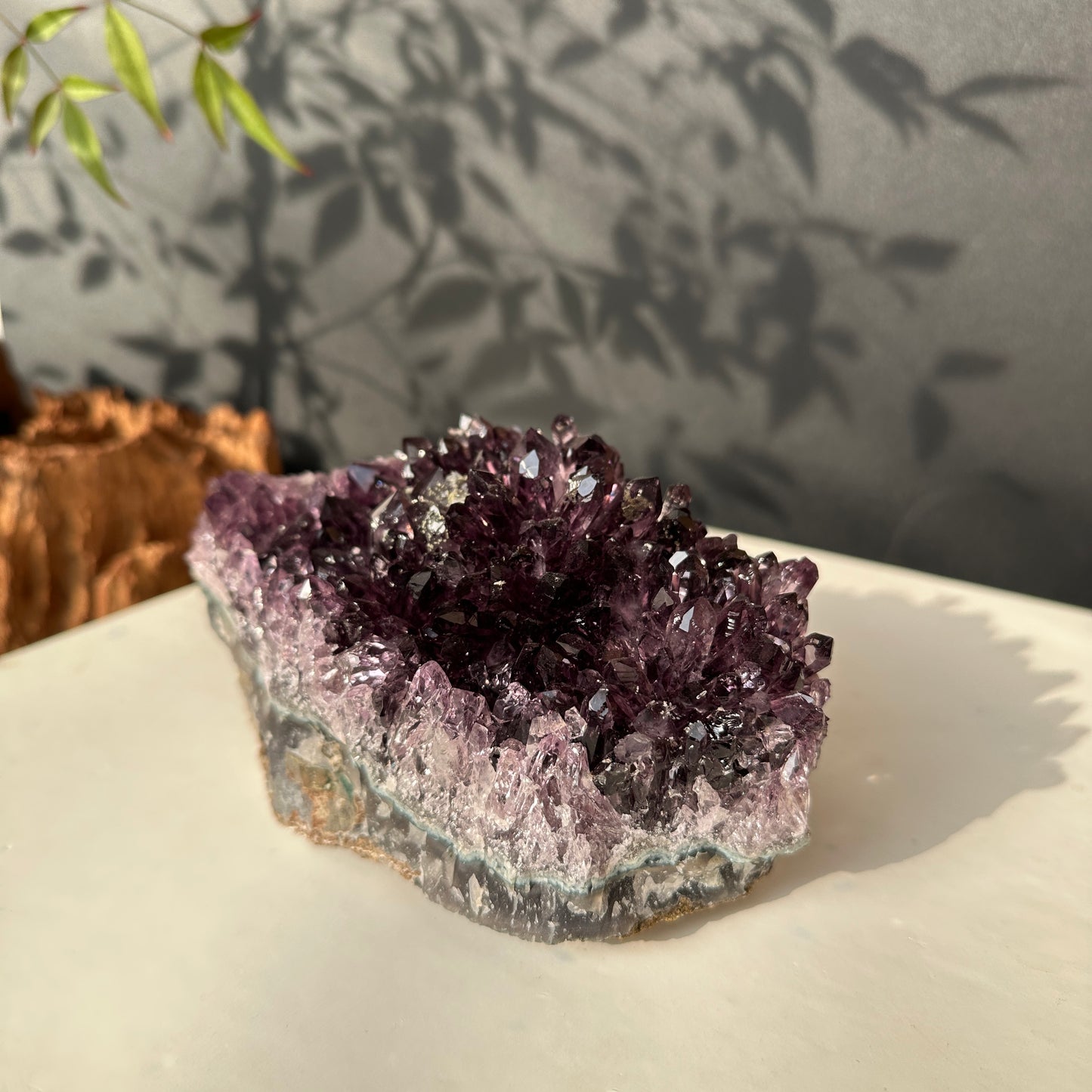 Brazilian Amethyst Crystal Cluster Natural Stone Decor Object