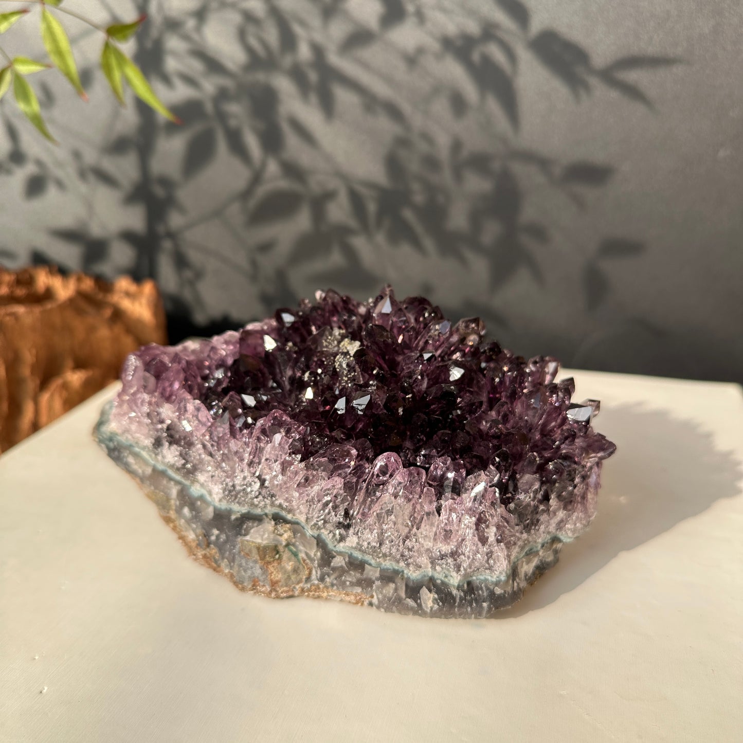 Brazilian Amethyst Crystal Cluster Natural Stone Decor Object