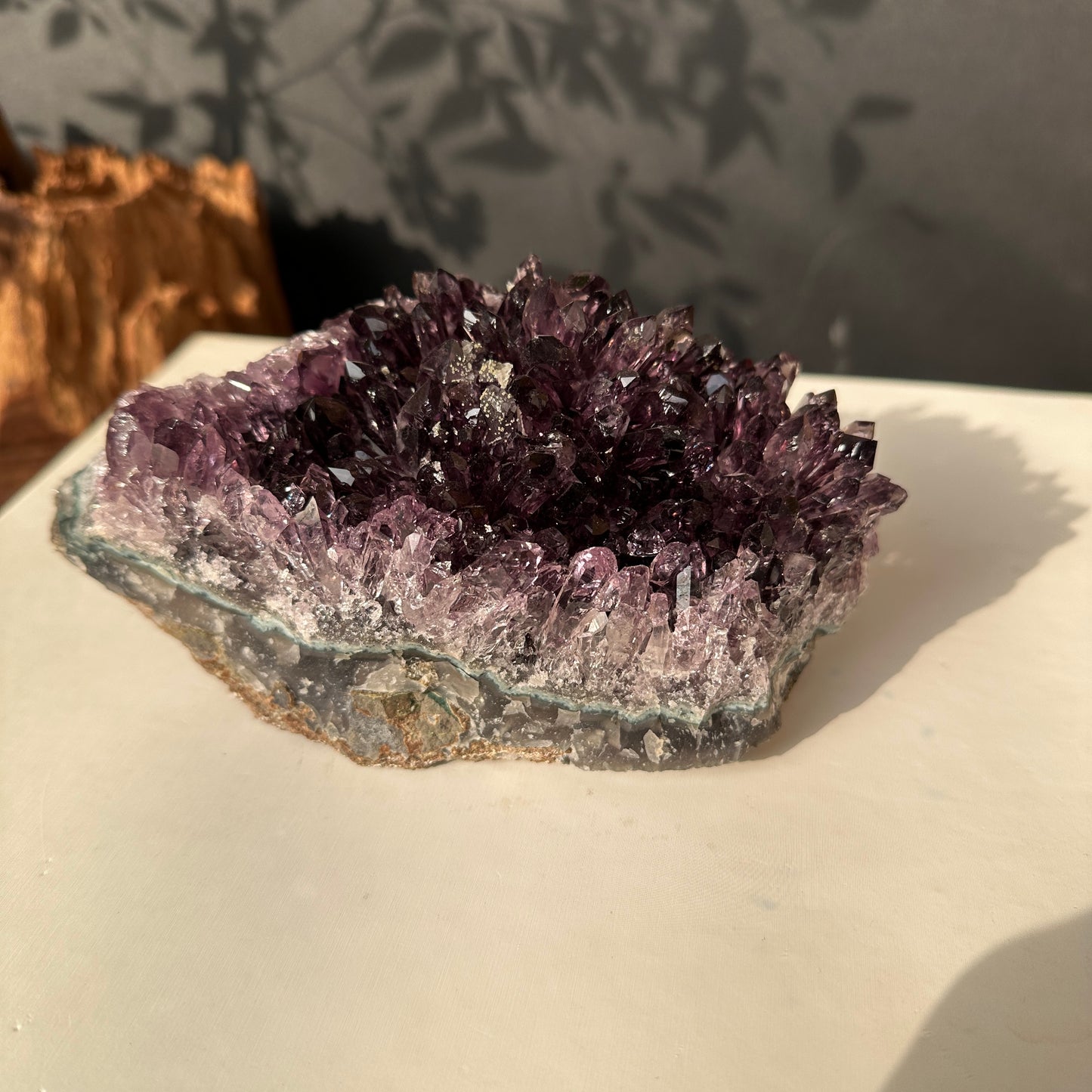 Brazilian Amethyst Crystal Cluster Natural Stone Decor Object