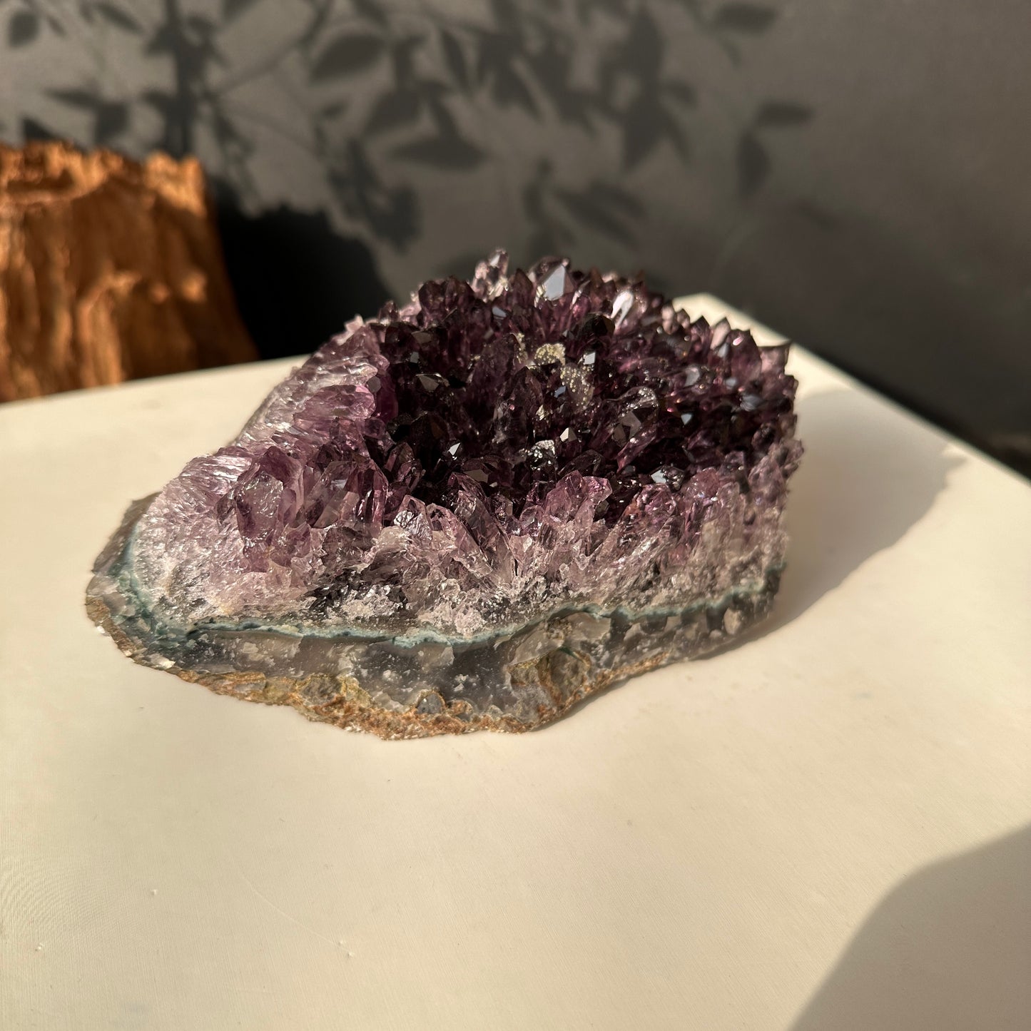 Brazilian Amethyst Crystal Cluster Natural Stone Decor Object
