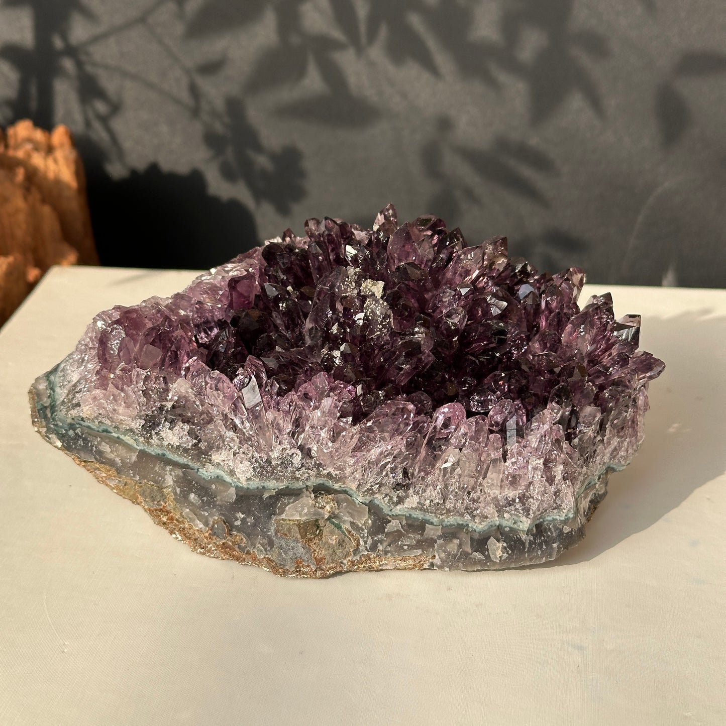 Brazilian Amethyst Crystal Cluster Natural Stone Decor Object