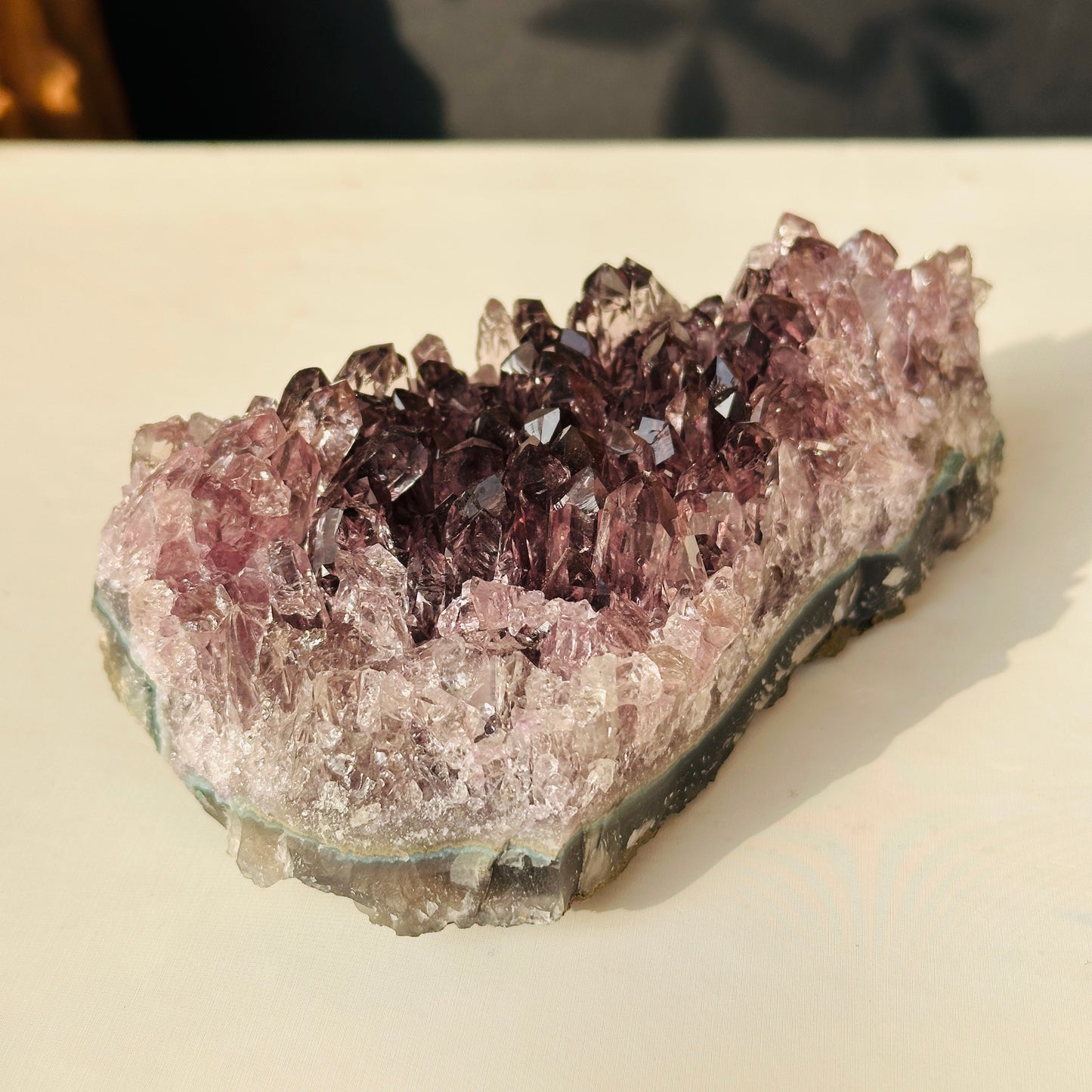 Brazilian Amethyst Crystal Cluster Natural Stone Decor Object