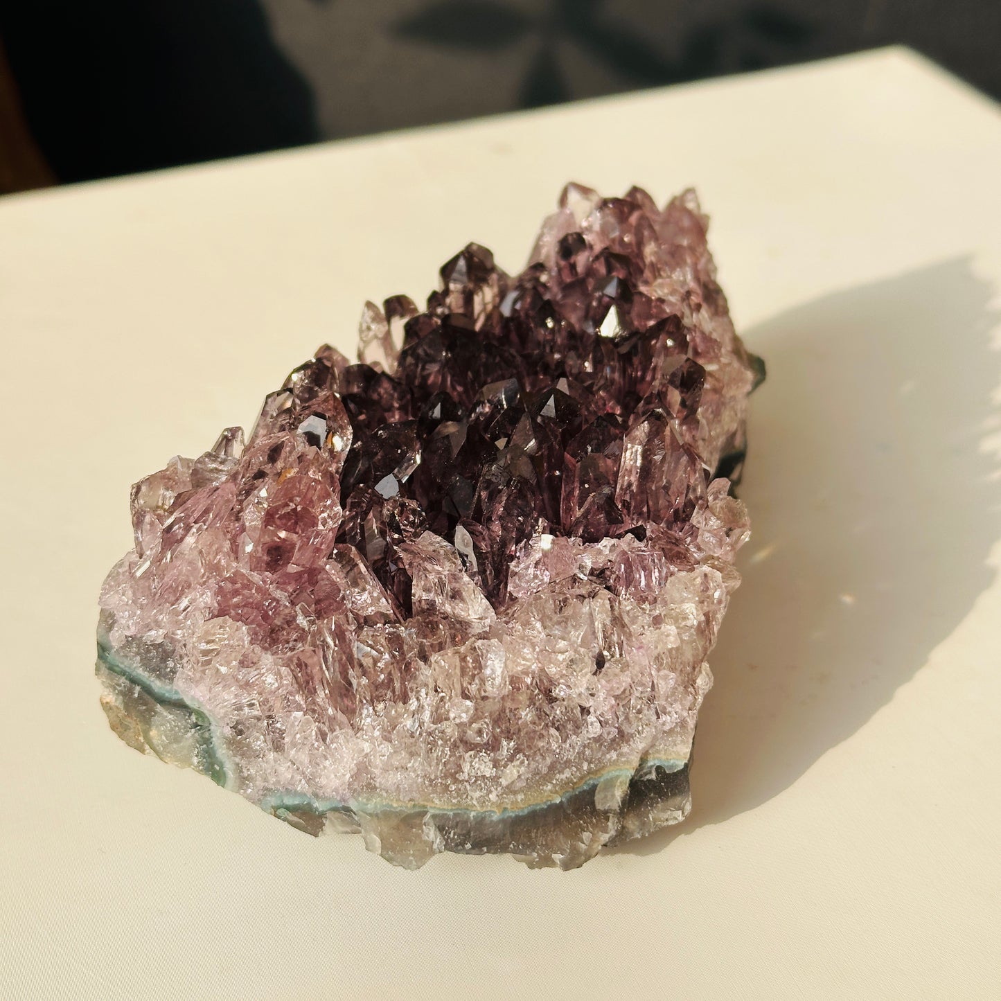 Brazilian Amethyst Crystal Cluster Natural Stone Decor Object
