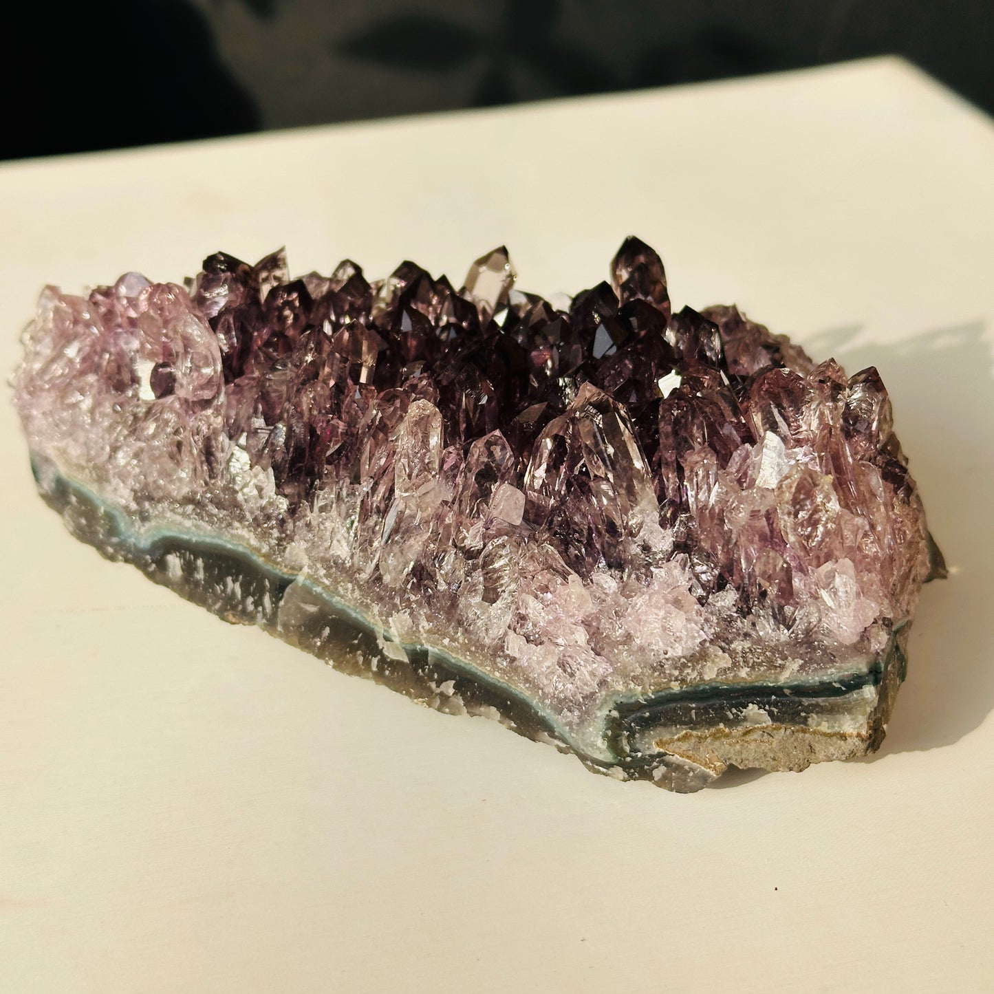 Brazilian Amethyst Crystal Cluster Natural Stone Decor Object