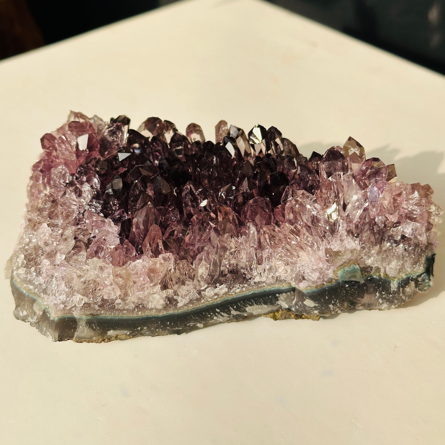 Brazilian Amethyst Crystal Cluster Natural Stone Decor Object