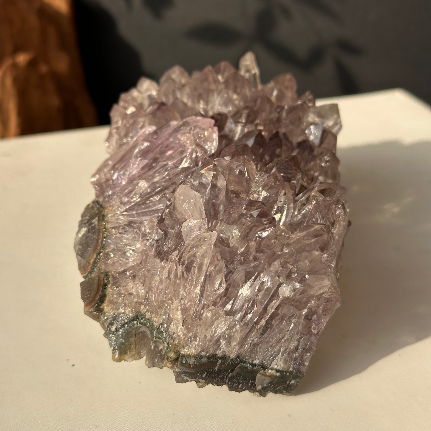 Brazilian Amethyst Crystal Cluster Natural Stone Decor Object