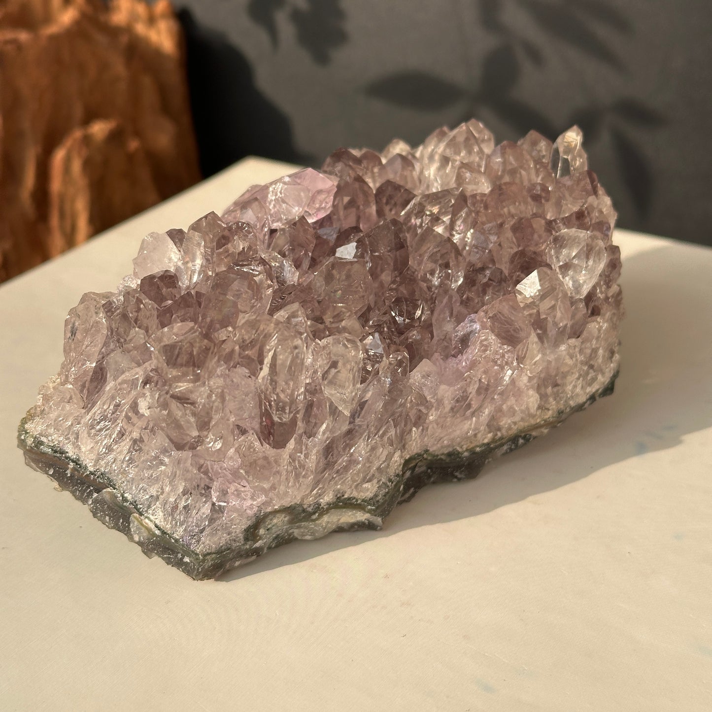 Brazilian Amethyst Crystal Cluster Natural Stone Decor Object